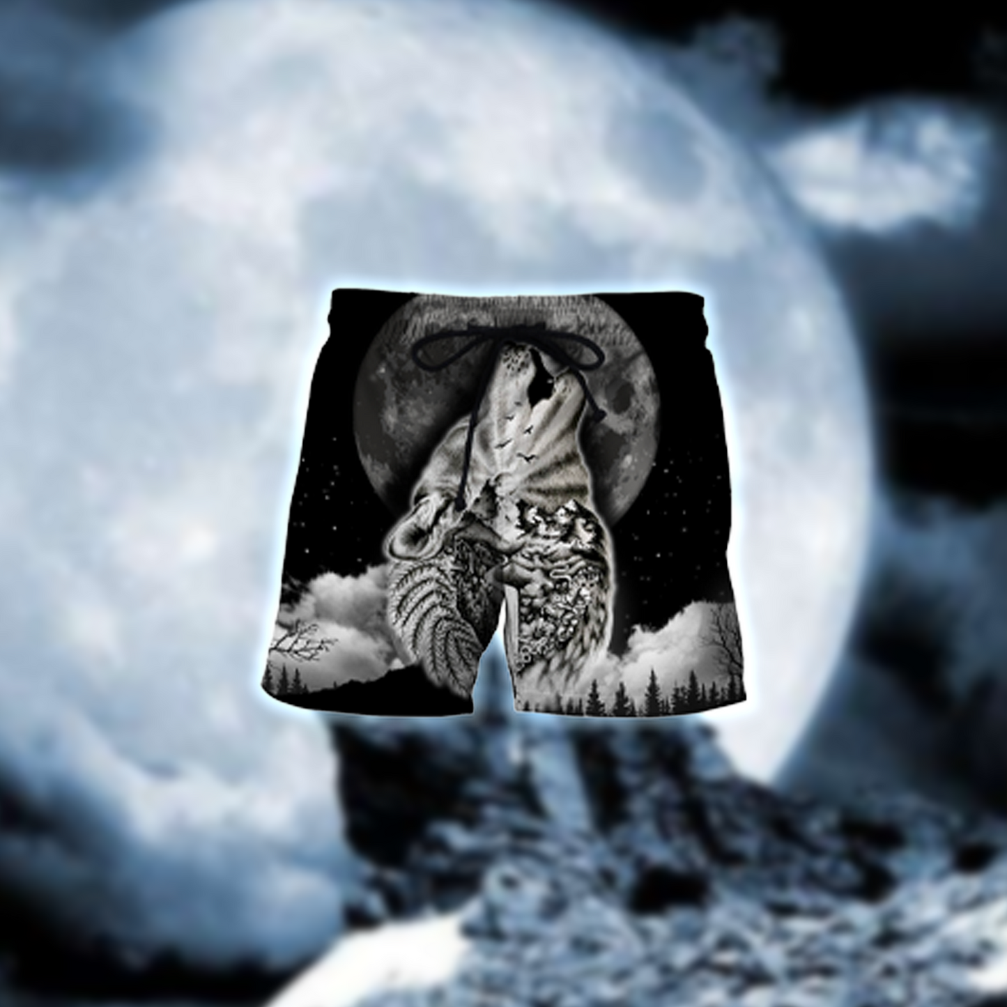 Wolf Spirit Tattoo Style 3D All Over Printed T-Shirt by SUN QB05302002