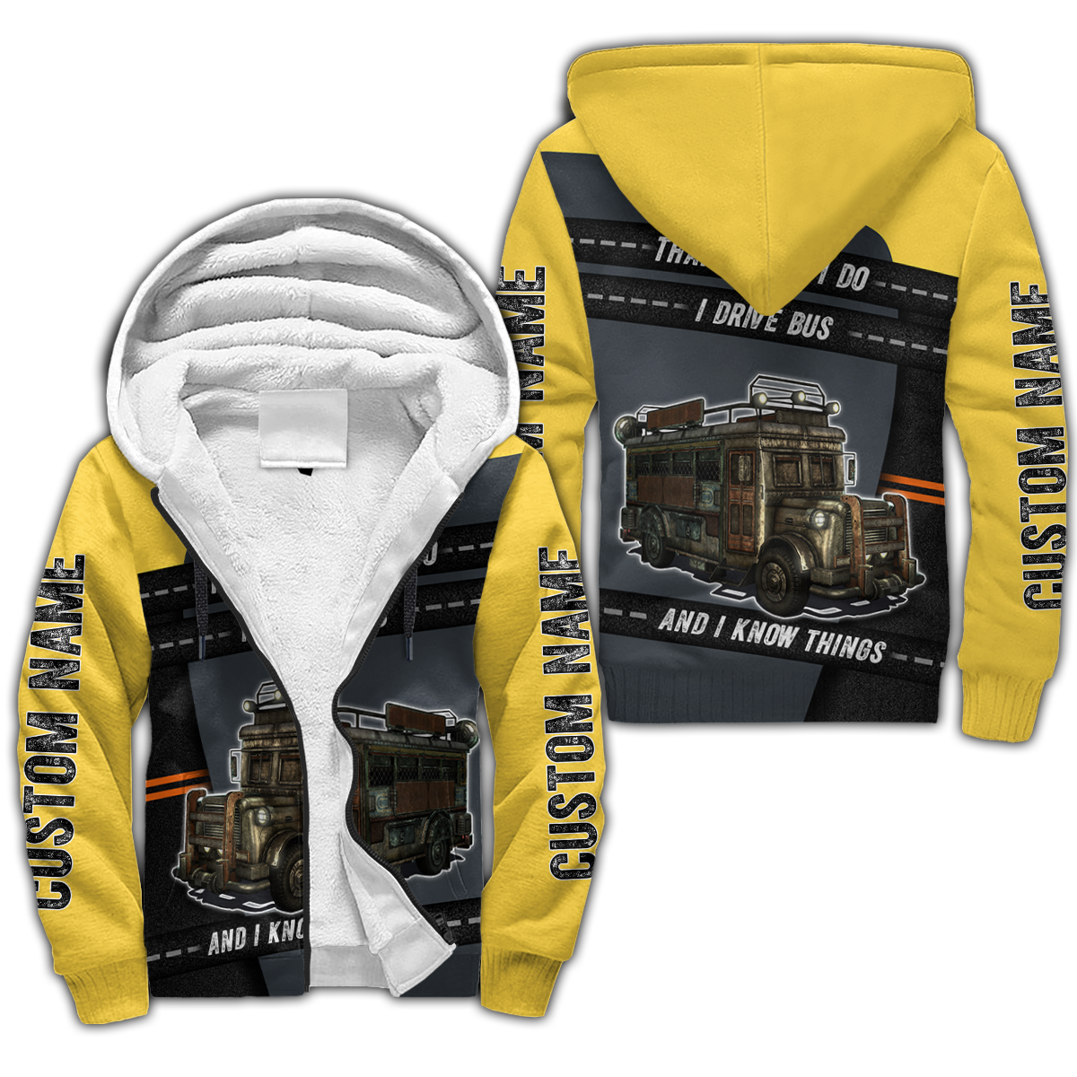 Premium Unisex Custom Name All Over Printed Bus Driver Shirts MEI