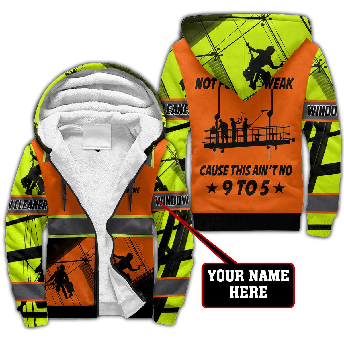 Premium Personalized 3D Printed Window Cleaner Shirts Not For The Weak MEI