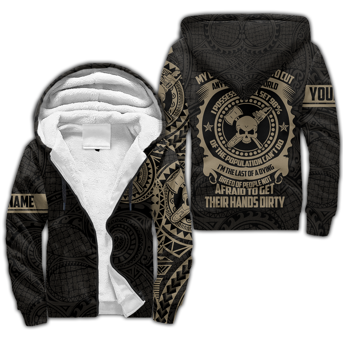 Premium Personalized Poly Arborist Logger Lumberjack Unisex 3D All Over Printed Shirts MEI