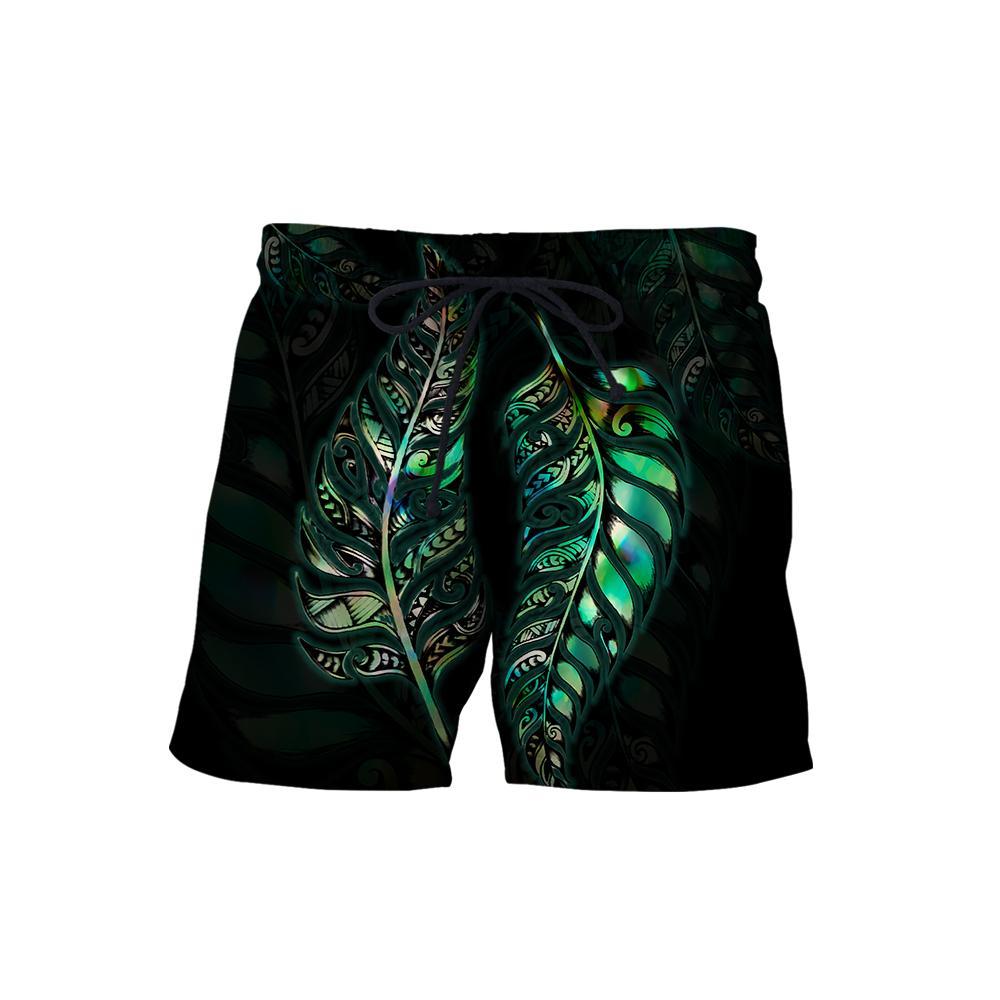 Paua Shell Maori Silver Fern Maori Tattoo New Zealand 3D Unisex Hoodie