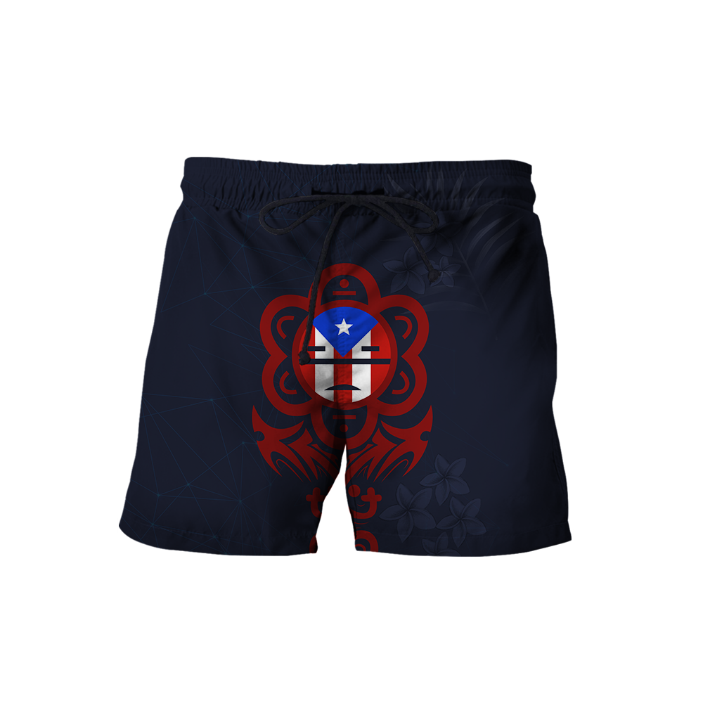 Puerto Rico Sol Taino All Over Print Shirts And Short NTN06202001-Apparel-TQH-Shorts-S-Vibe Cosy™