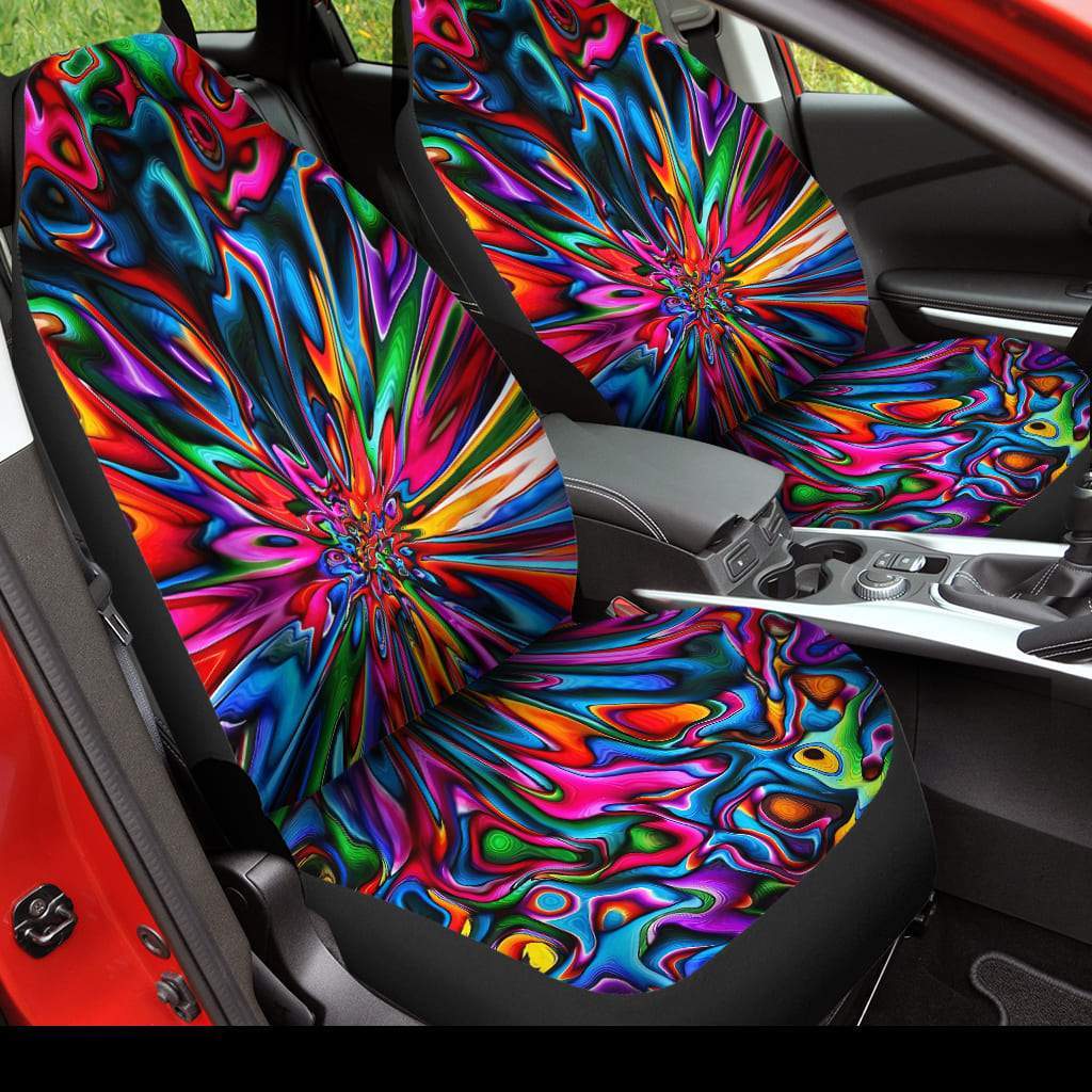 Colorful Hippie Car Seat Cover