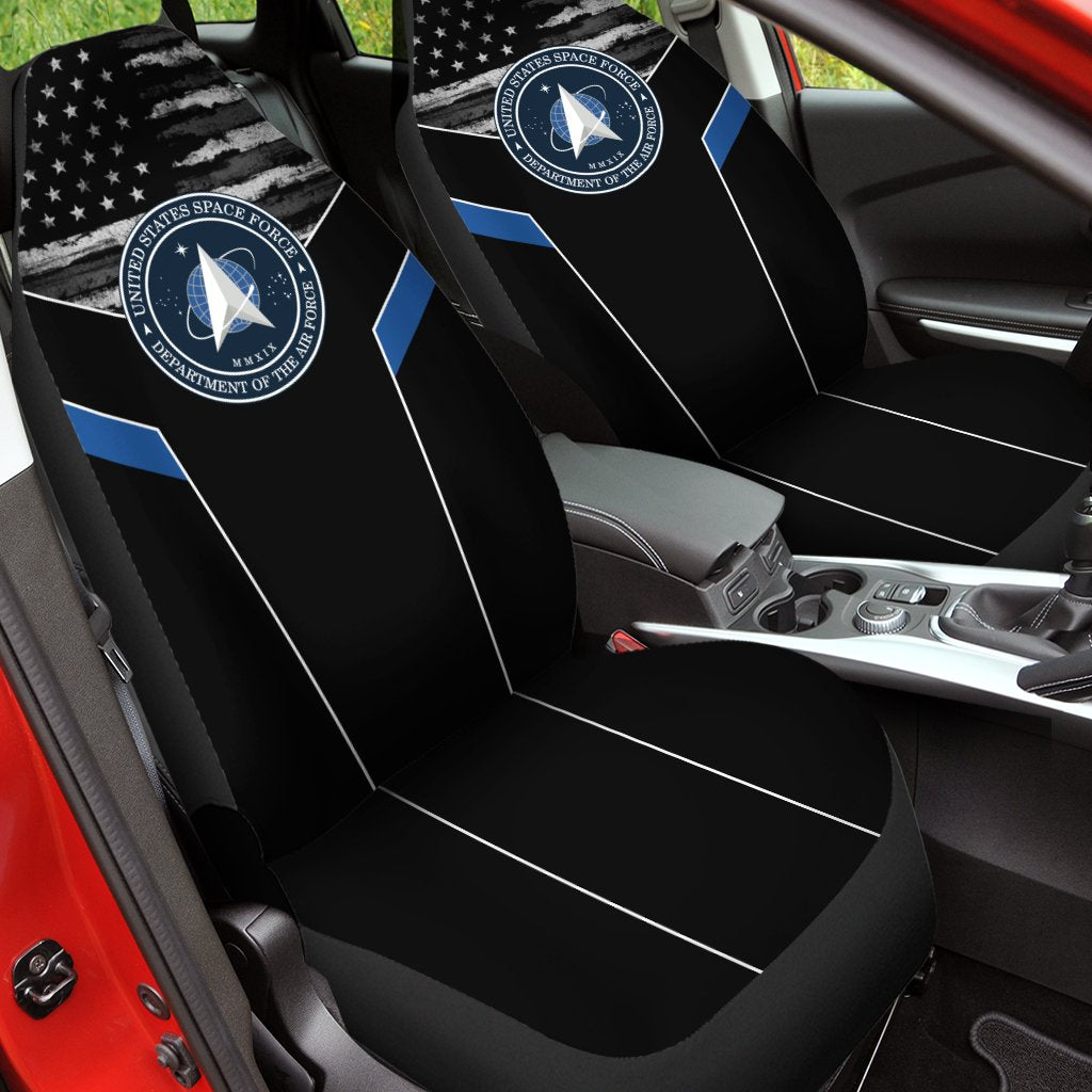 US Space Force 3D design print car seat covers Proud Military