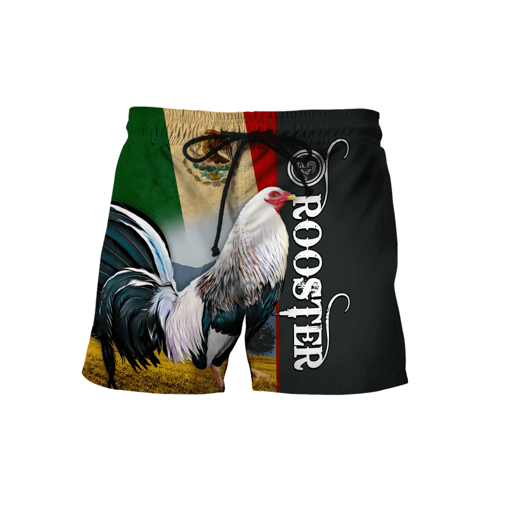 Rooster Mexico 3D All Over Printed Hoodie