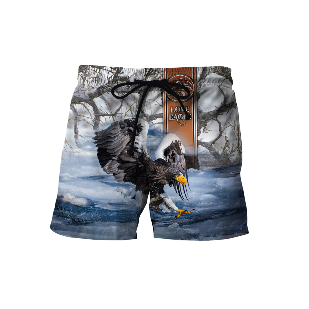 Customize Name Eagle 3D All Over Printed Shirts For Men and Women