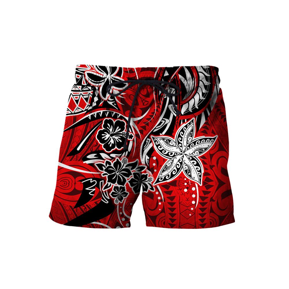 Amazing Polynesian Tattoo Hawaii Shirt Combo With Short