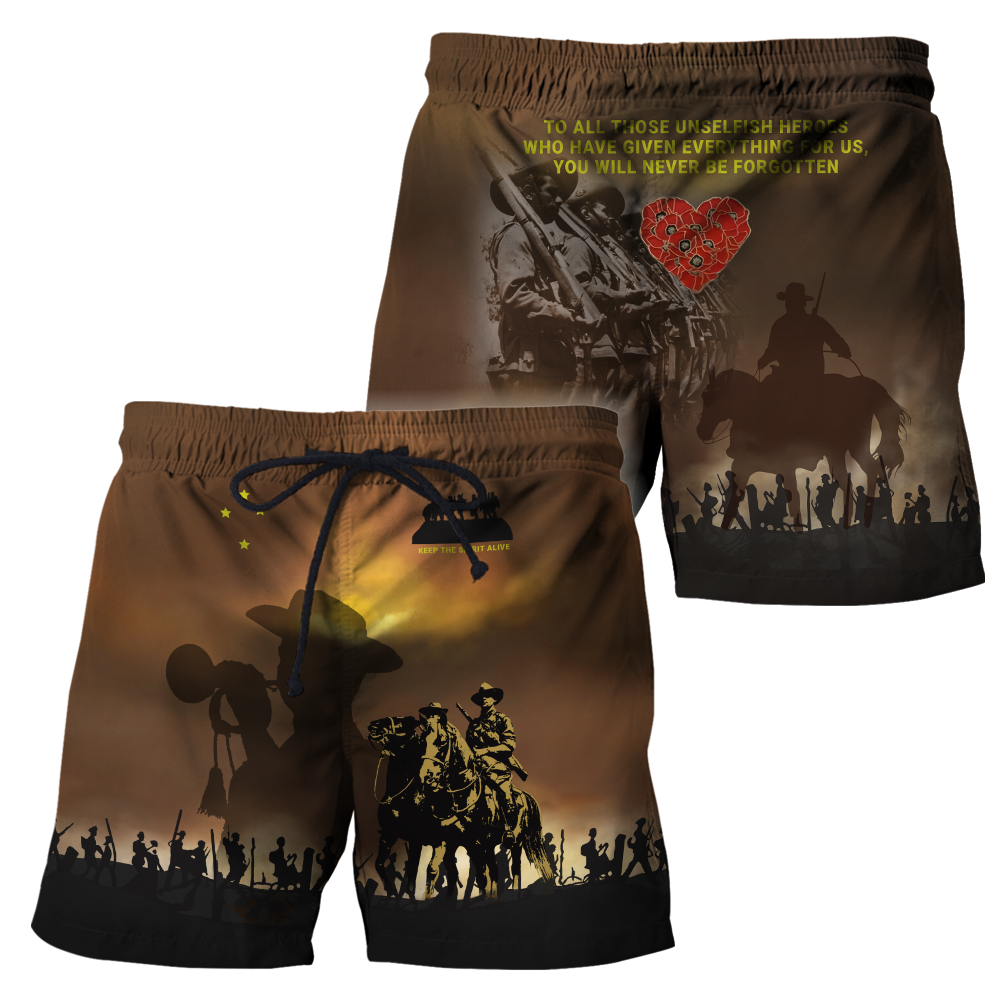 Premium Anzac Day Keep The Spirit Alive 3D Printed Unisex Shirts TN