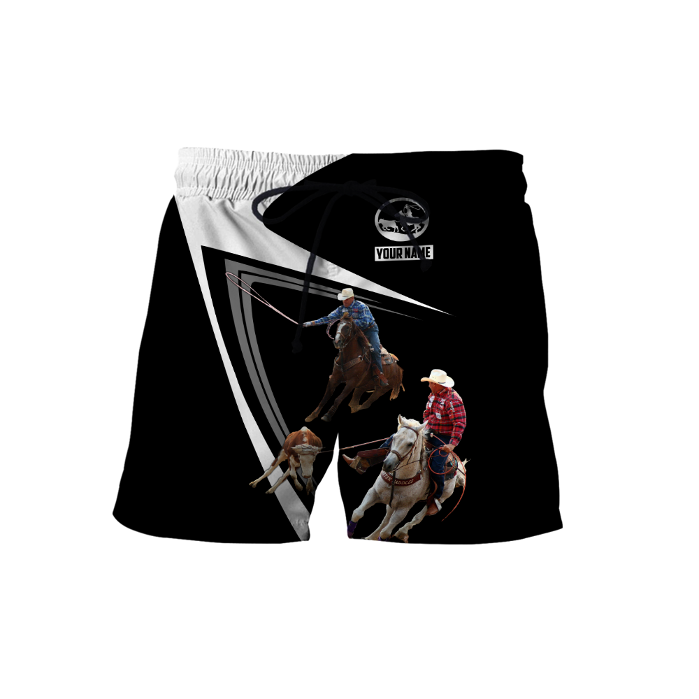 Personalized Name Bull Riding 3D All Over Printed Unisex Shirts Team Roping