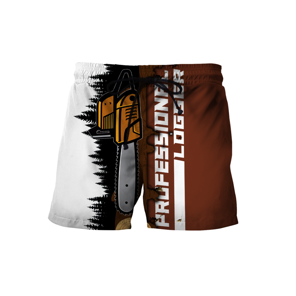 Customize Name Chainsaw 3D All Over Printed Unisex Shirts Professional Logger