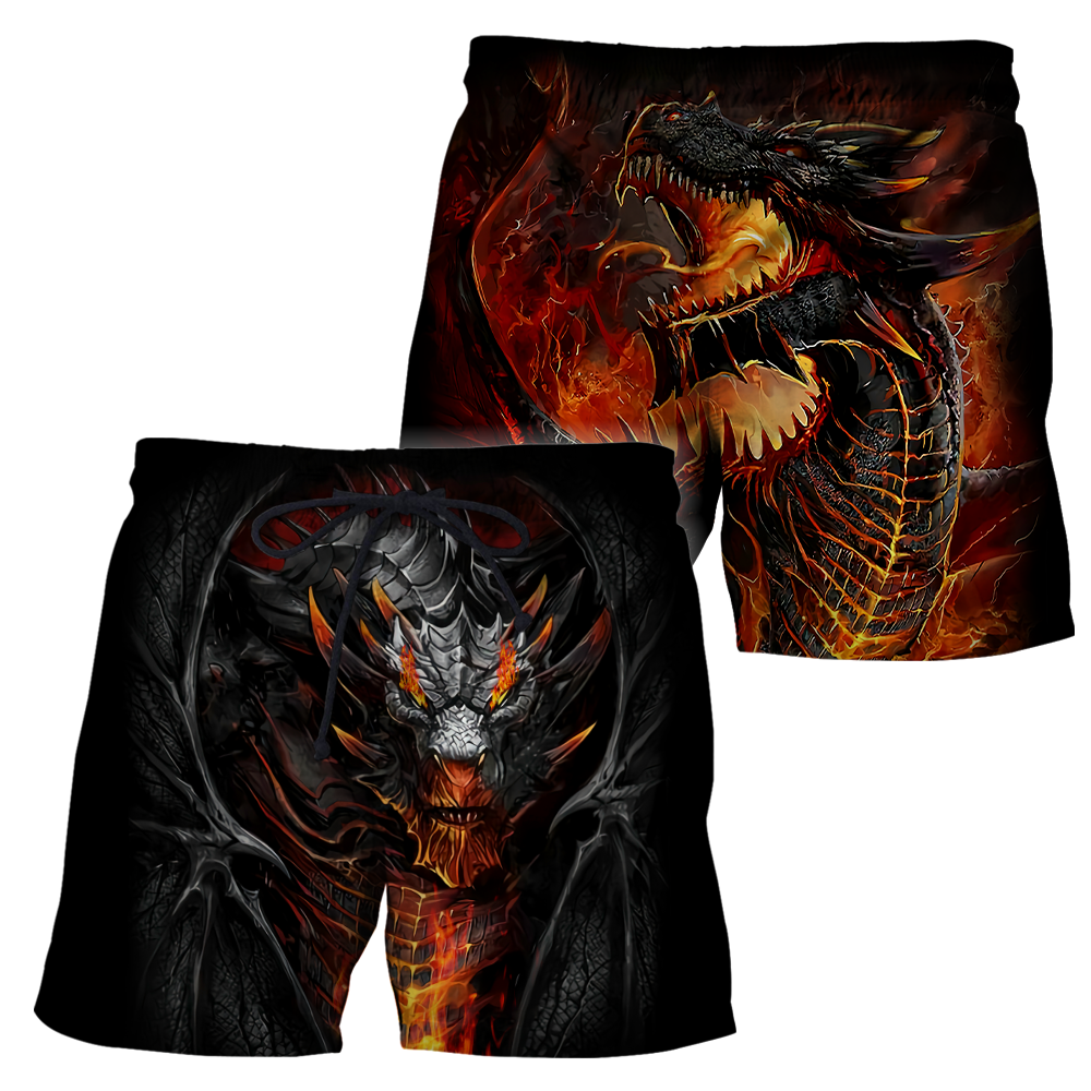 Premium Dragon 3D All Over Printed Unisex Shirts Fire Dragon