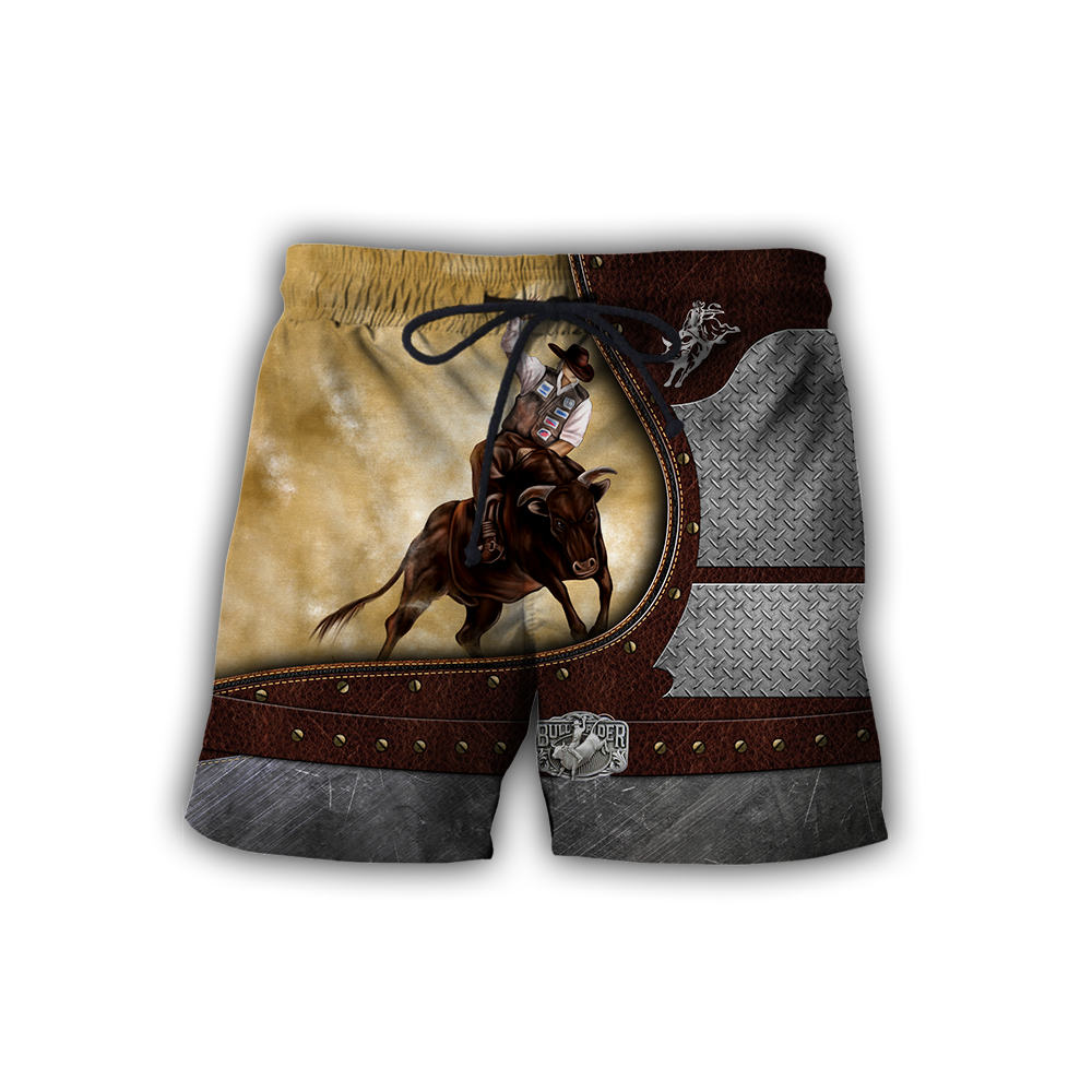 Personalized Name Bull Riding 3D All Over Printed Unisex Shirts Yellow Ver