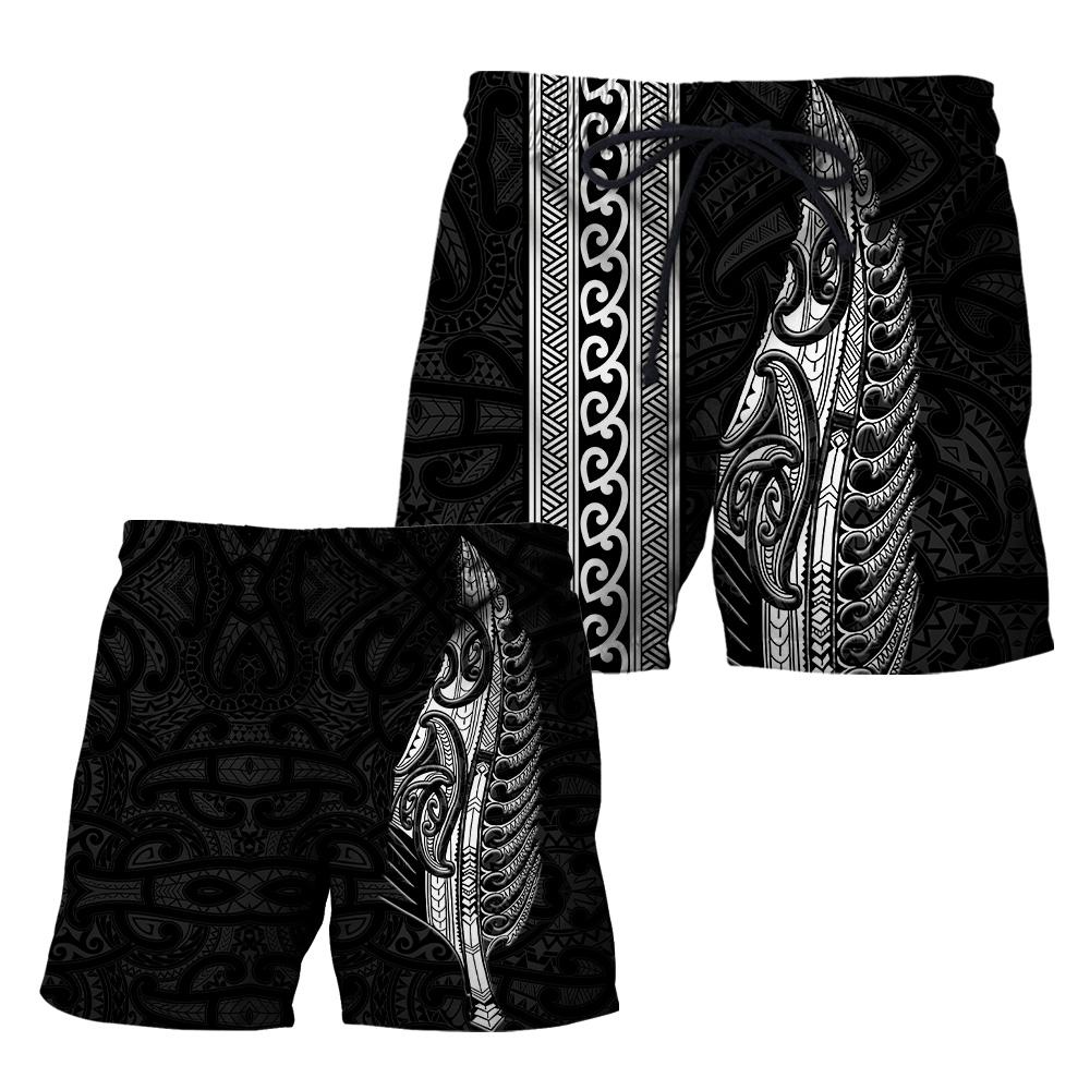 Maori Silver Fern White 3D Printed Unisex Shirts