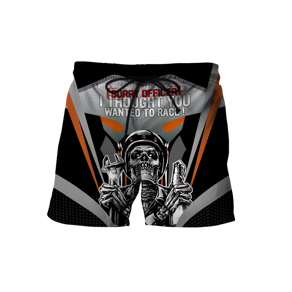 Customize Name Motorcycle Racing 3D All Over Printed Unisex Shirts Skull Rider