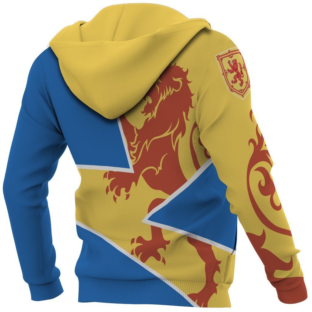 Scotland Hoodie - Scottish Royal Lion 1990s Cadmium Yellow NNK1525 - Amaze Style™-Apparel