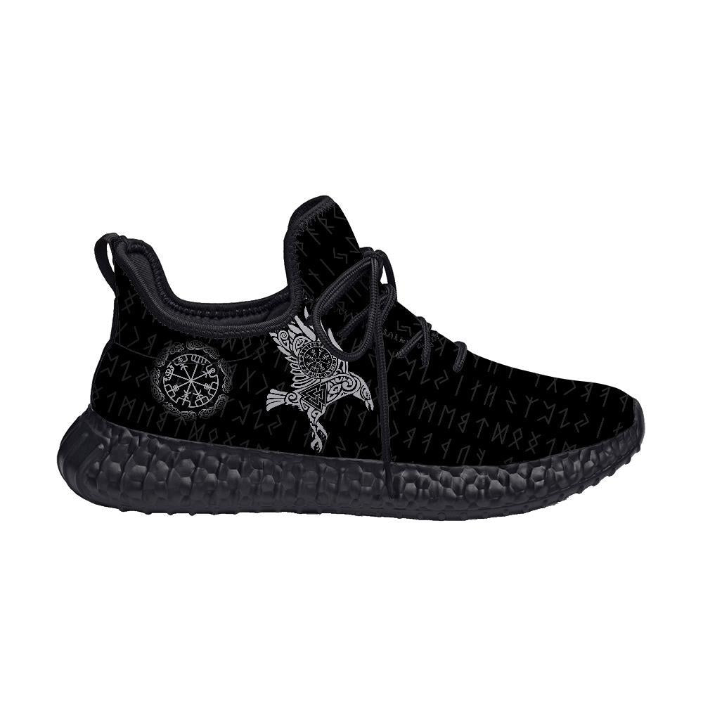 Vikings - The Raven of Odin Tattoo Shoes - Amaze Style™-