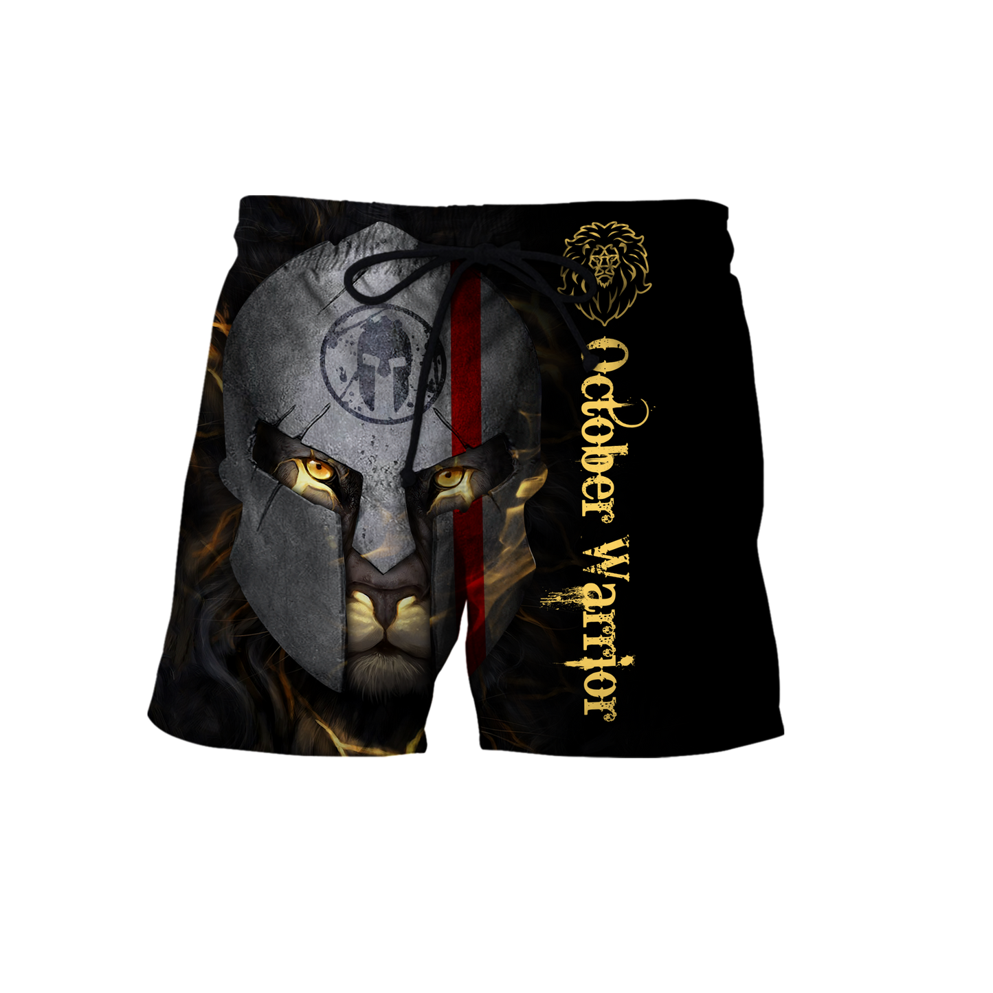 October Spartan Lion Warrior 3D All Over Printed Unisex Shirts