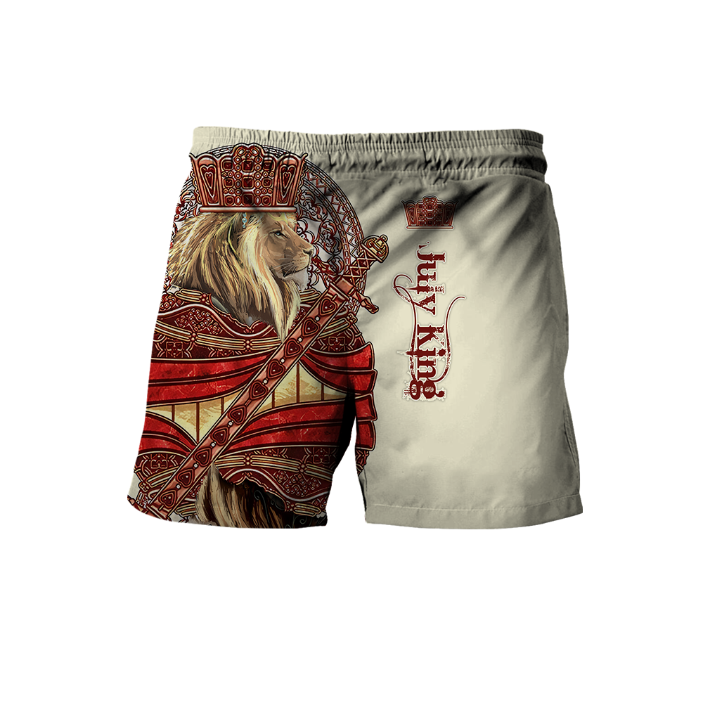 July King Lion Royal 3D All Over Printed Unisex Shirts