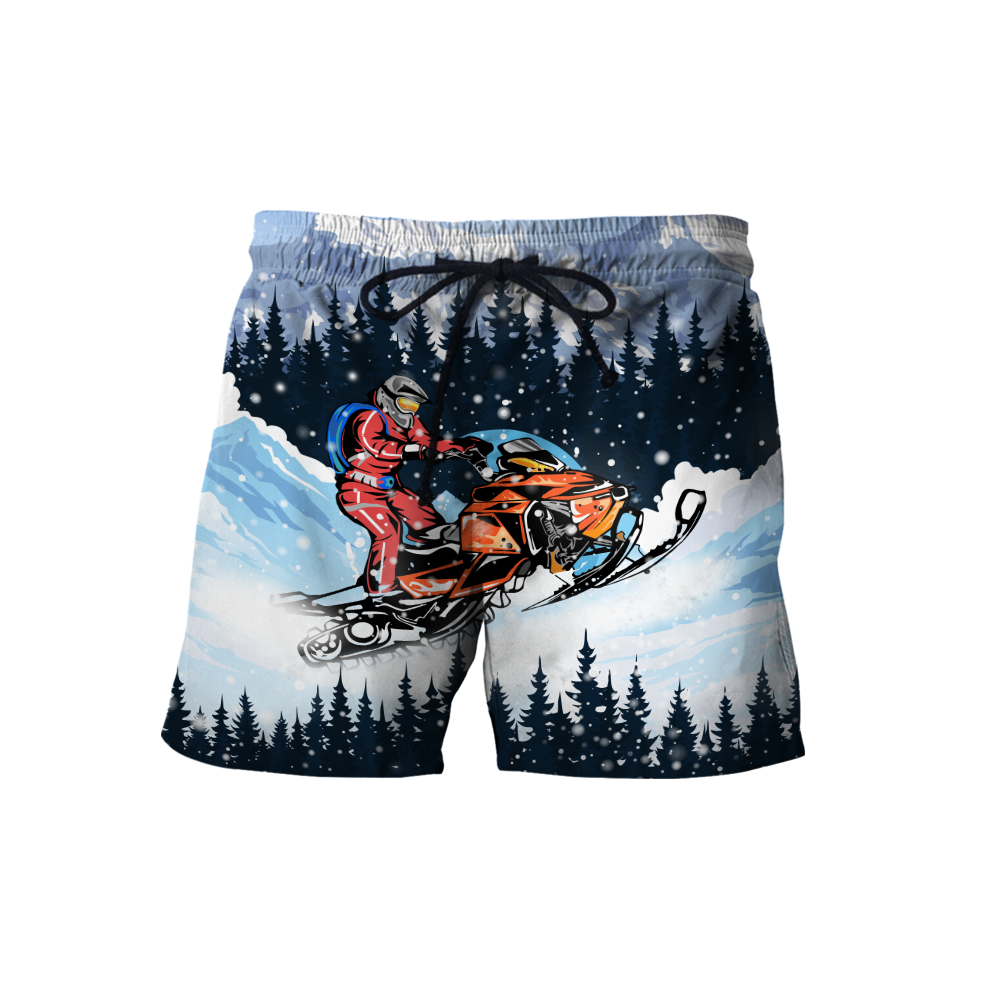 Snowboarding 3D All Over Printed shirt & short for men and women PL