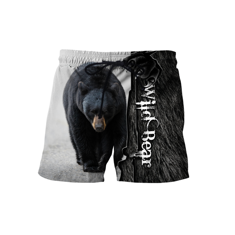 All Over Printed Bear Hoodie MEI09262001-MEI