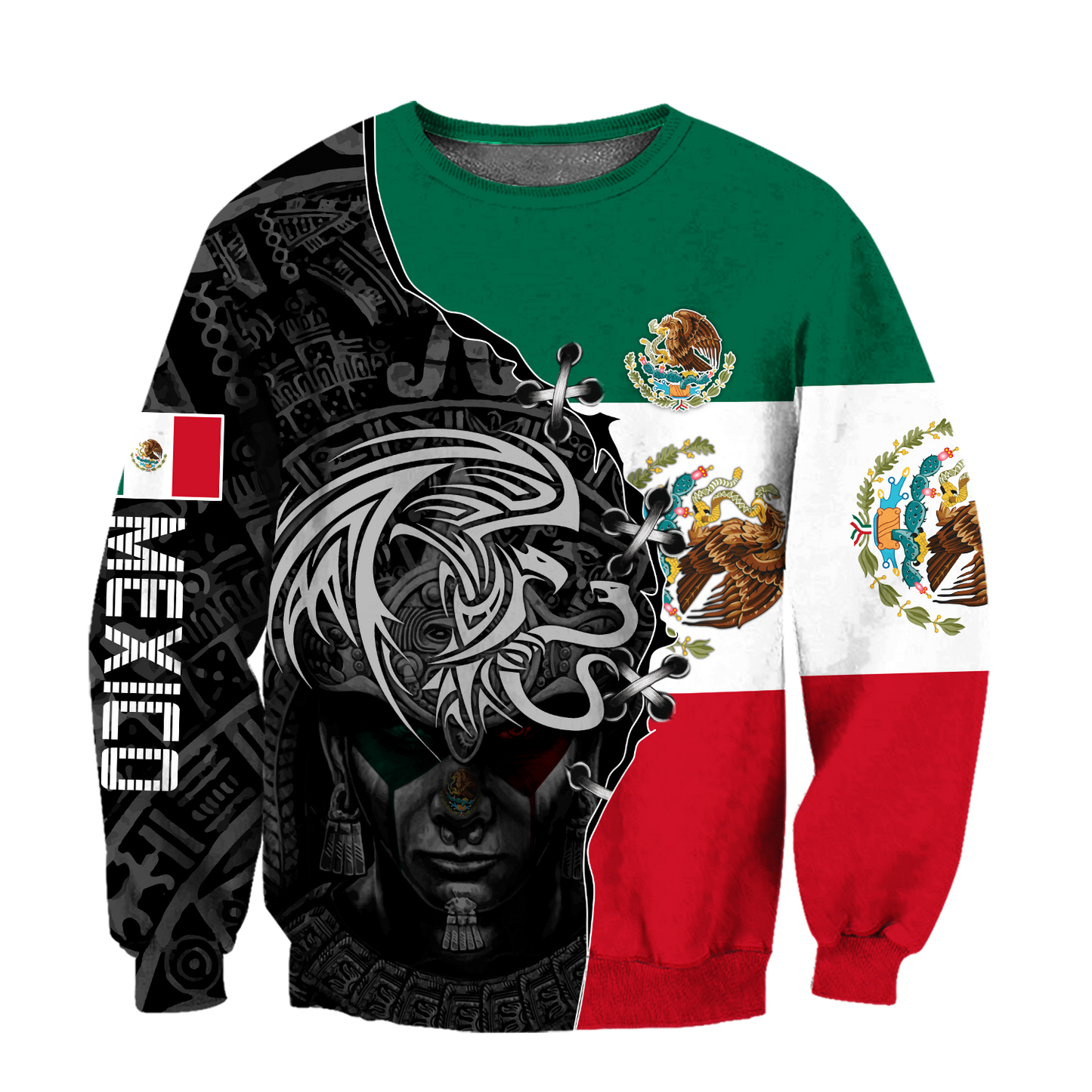 Mexico Aztec 3D All Over Printed Shirts For Men and Women