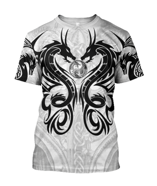 Dragon Tattoo 3D All Over Printed Shirts For Men and Women JJW19082003