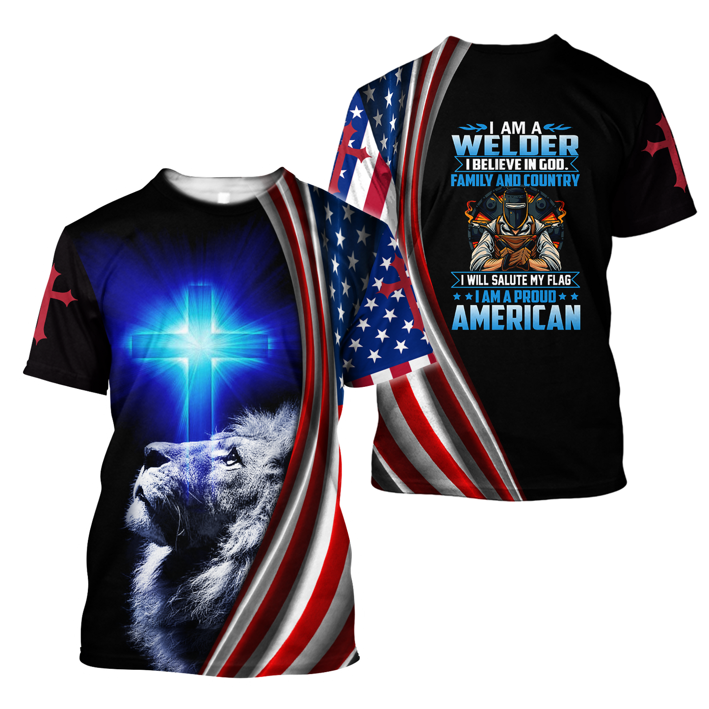 American Welder All Over Printed Hoodie MEI