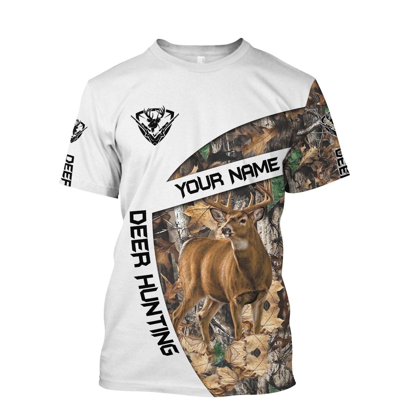 Deer Hunting Customize Name White 3D hoodie shirt for men and women