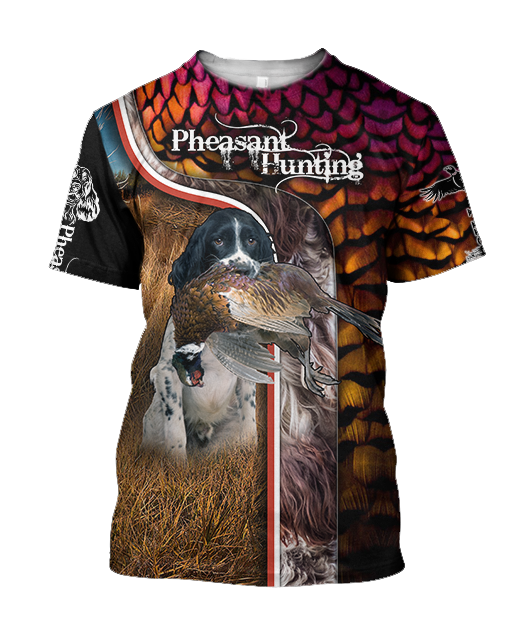 Pheasant Springer Hunting 3D All Over Printed Shirts For Men And Women JJ110102 - Amaze Style™-Apparel