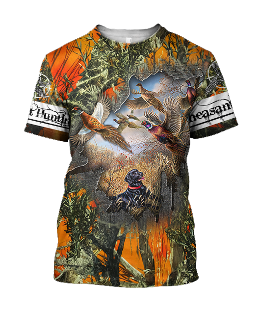 Pheasant Hunting 3D All Over Printed Shirts For Men And Women JJ170102 - Amaze Style™-Apparel