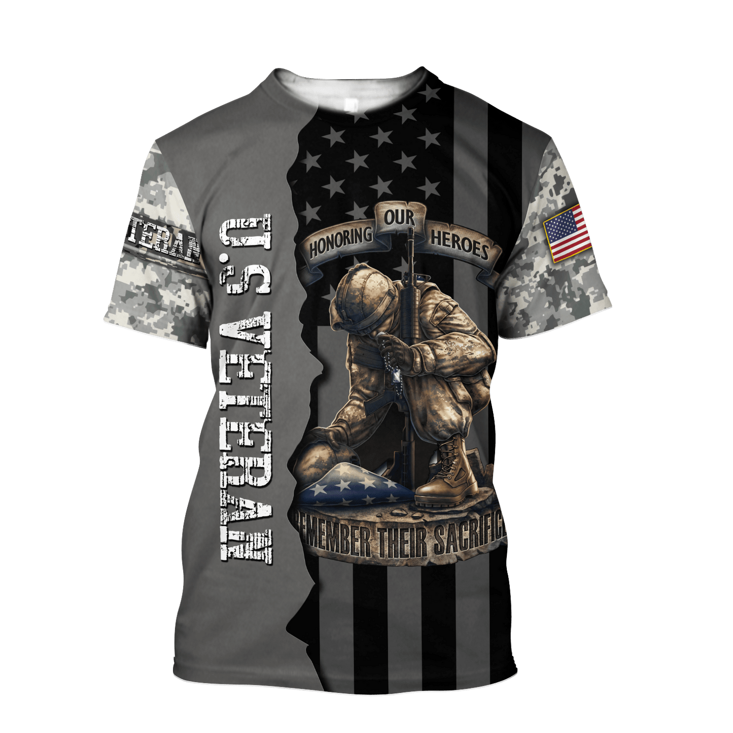US Veteran Honoring Our Heroes Remember Their Sacrifice 3D All Over Printed Shirts For Men and Women TA09162005