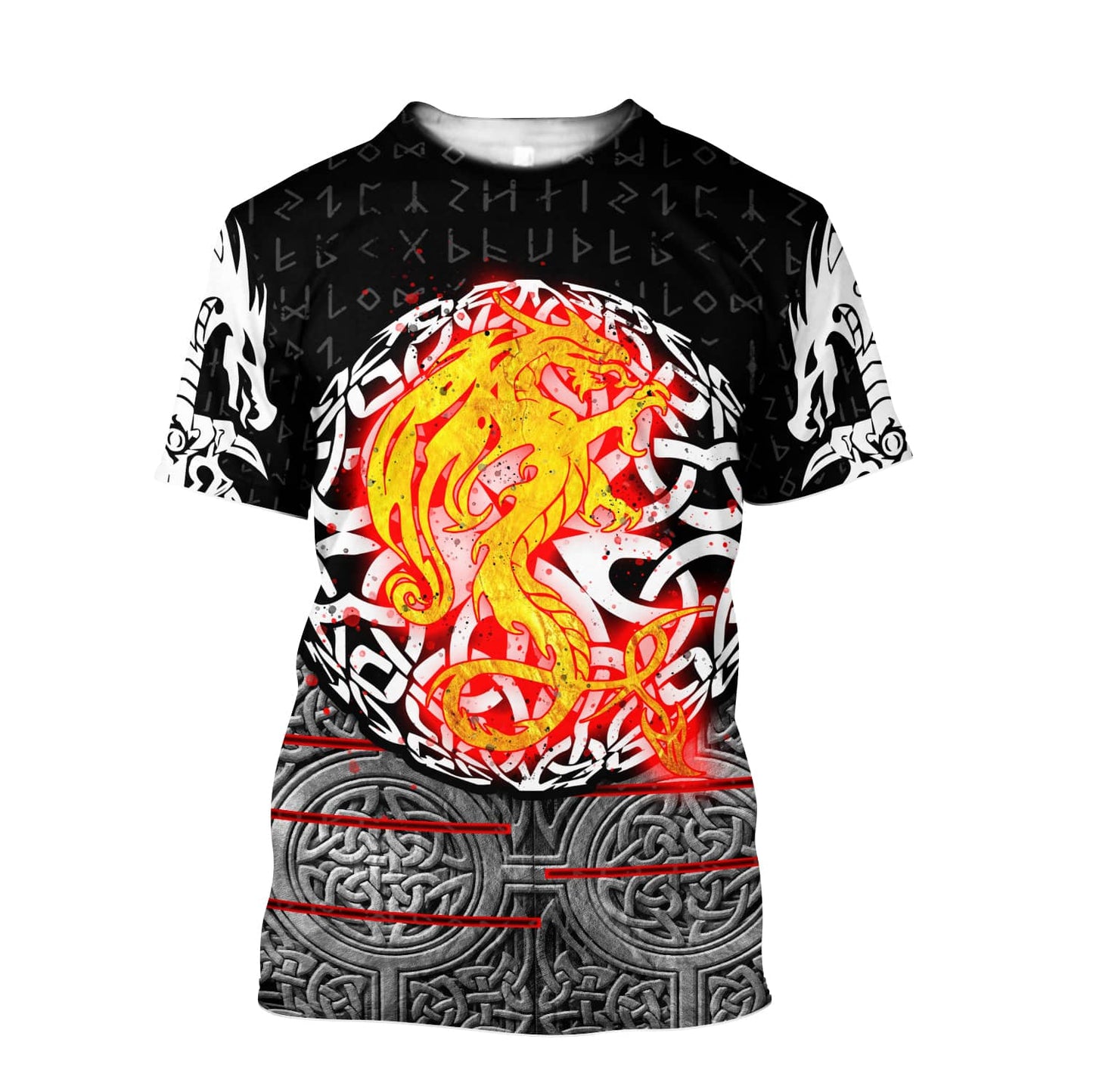 Nidhogg Viking Tattoo 3D Over Printed Hoodie Cloak for Men and Women-ML