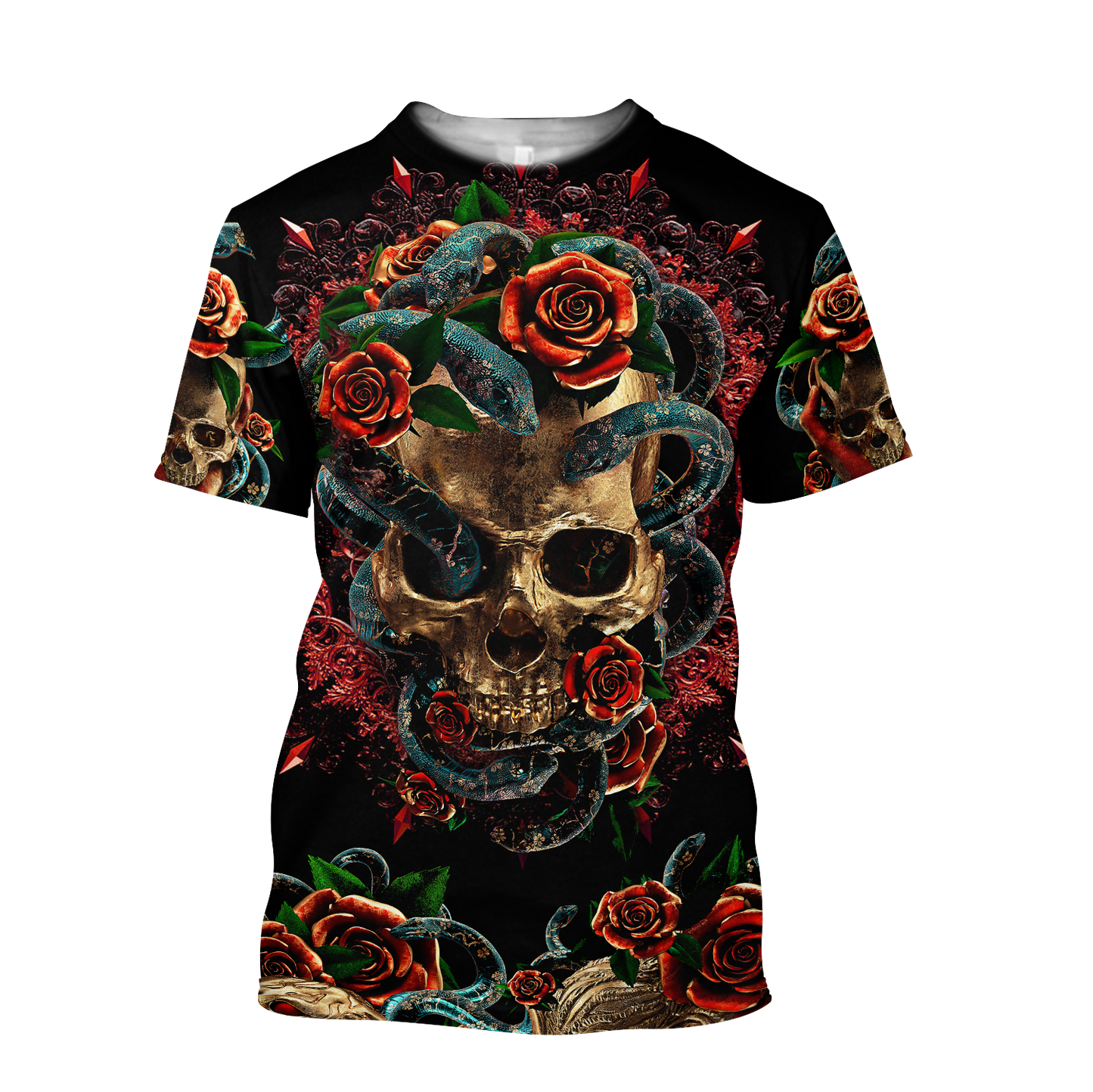 Love Skull red 3D all over printed for man and women QB06052002