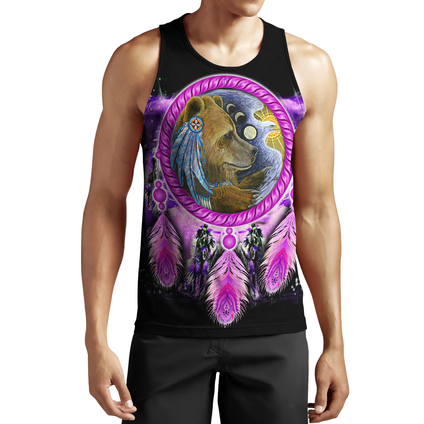 Native American Bear 3D All Over Printed Shirts JJ21052001 - Amaze Style™-Apparel