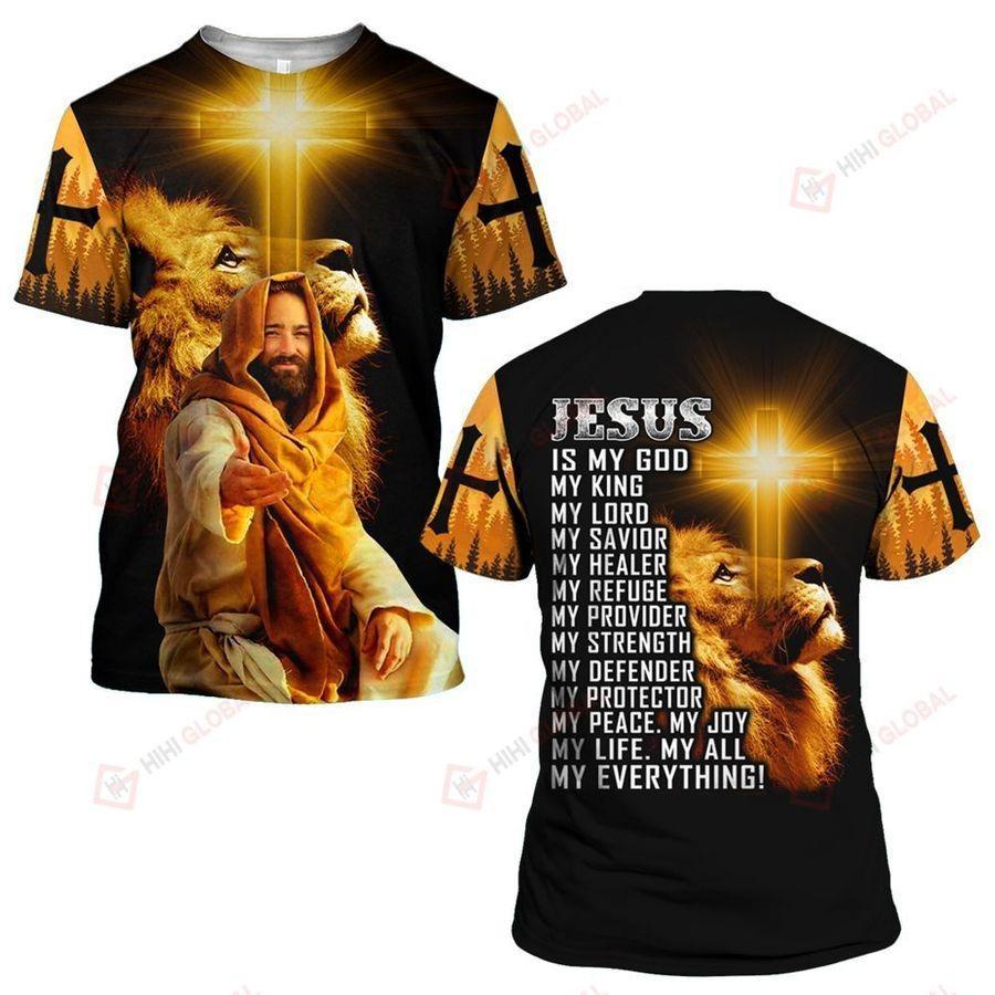 God Jesus Is My Everything 3D All Over Printed Shirts For Men and Women TA040207 - Amaze Style™-Apparel