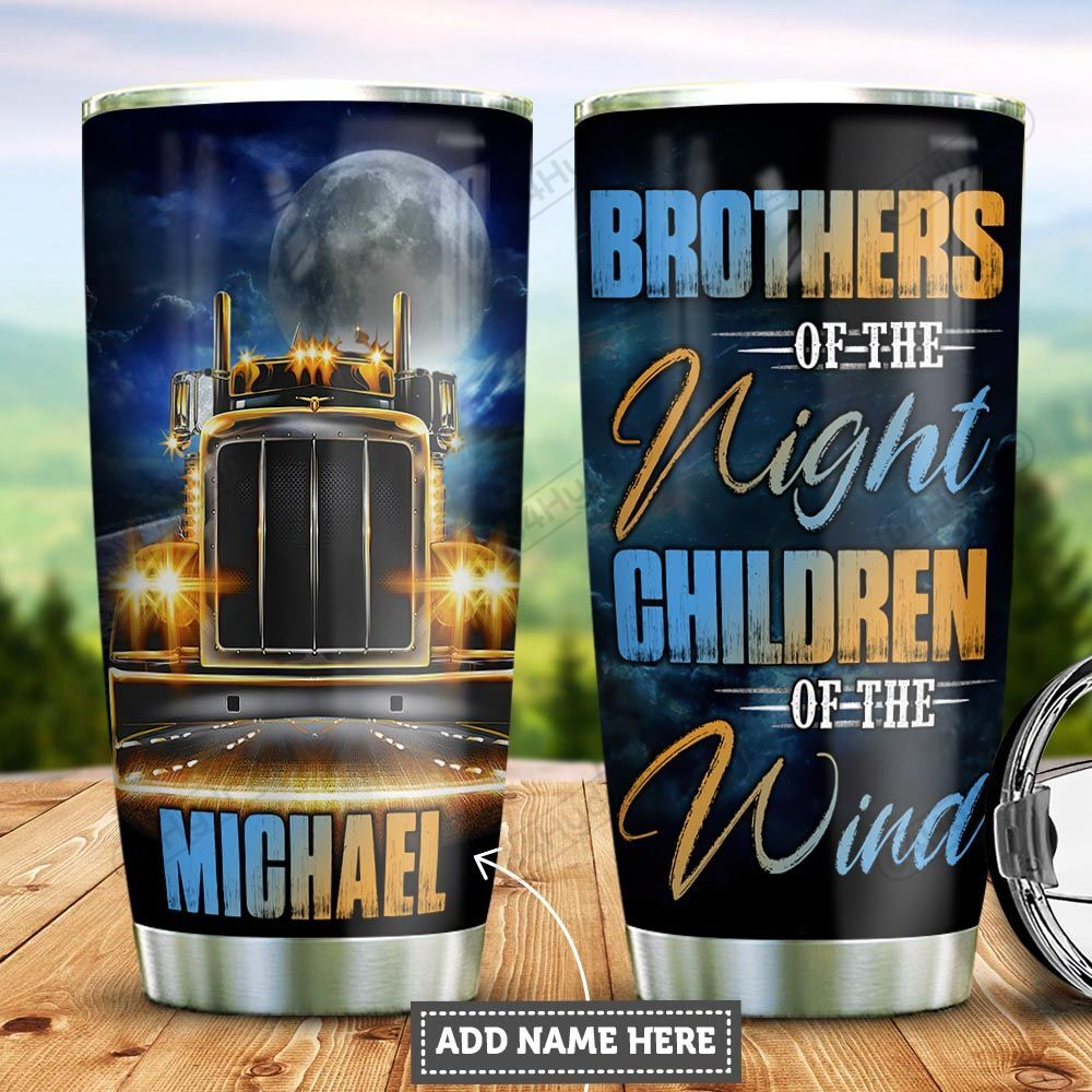 Premium 3D Printed Trucker Tumbler Brother Of The Night MEI
