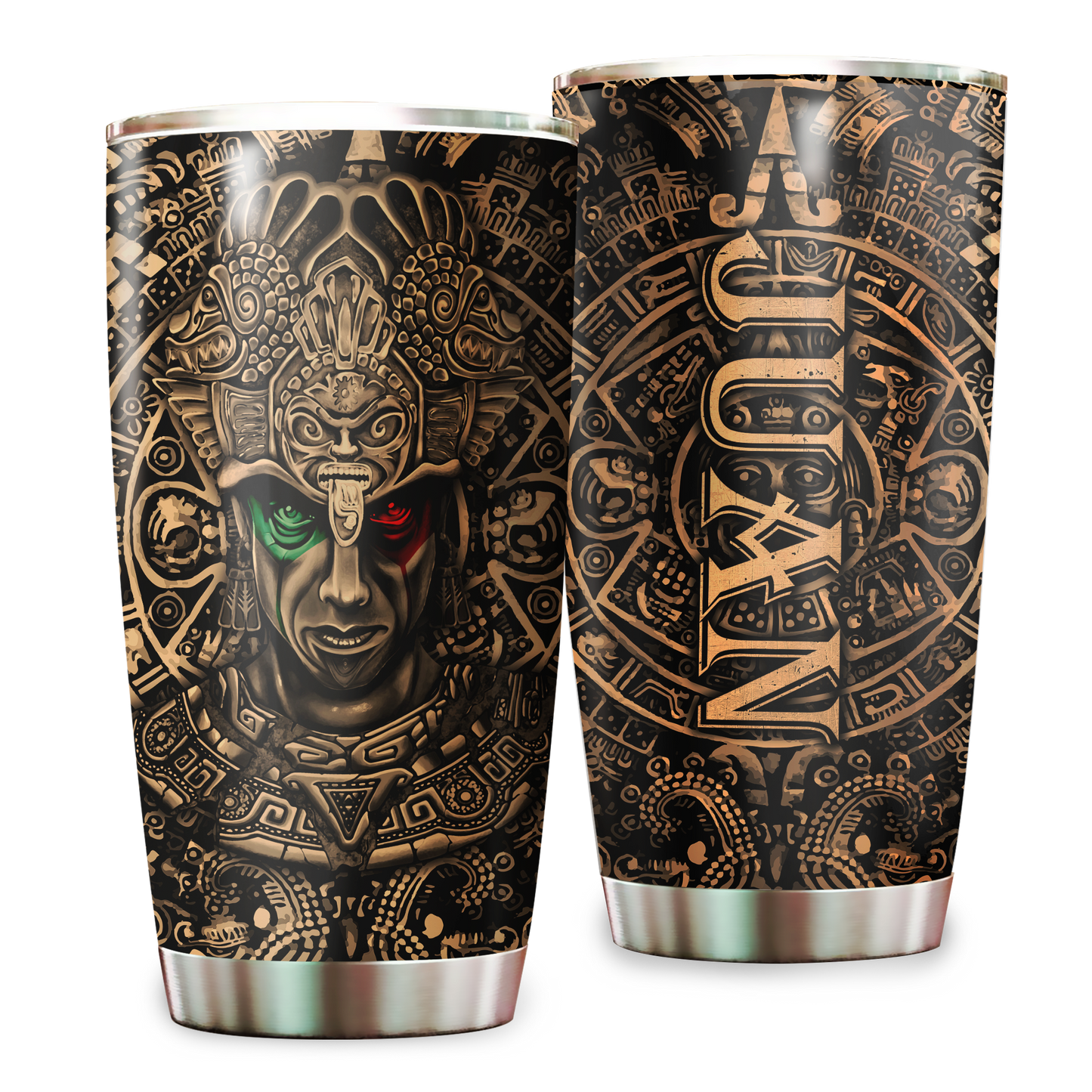 Persionalized Aztec Mexican Stainless Steel Tumbler 20oz