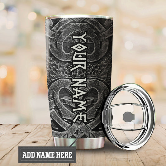 Customized Name Viking Steel Tumbler