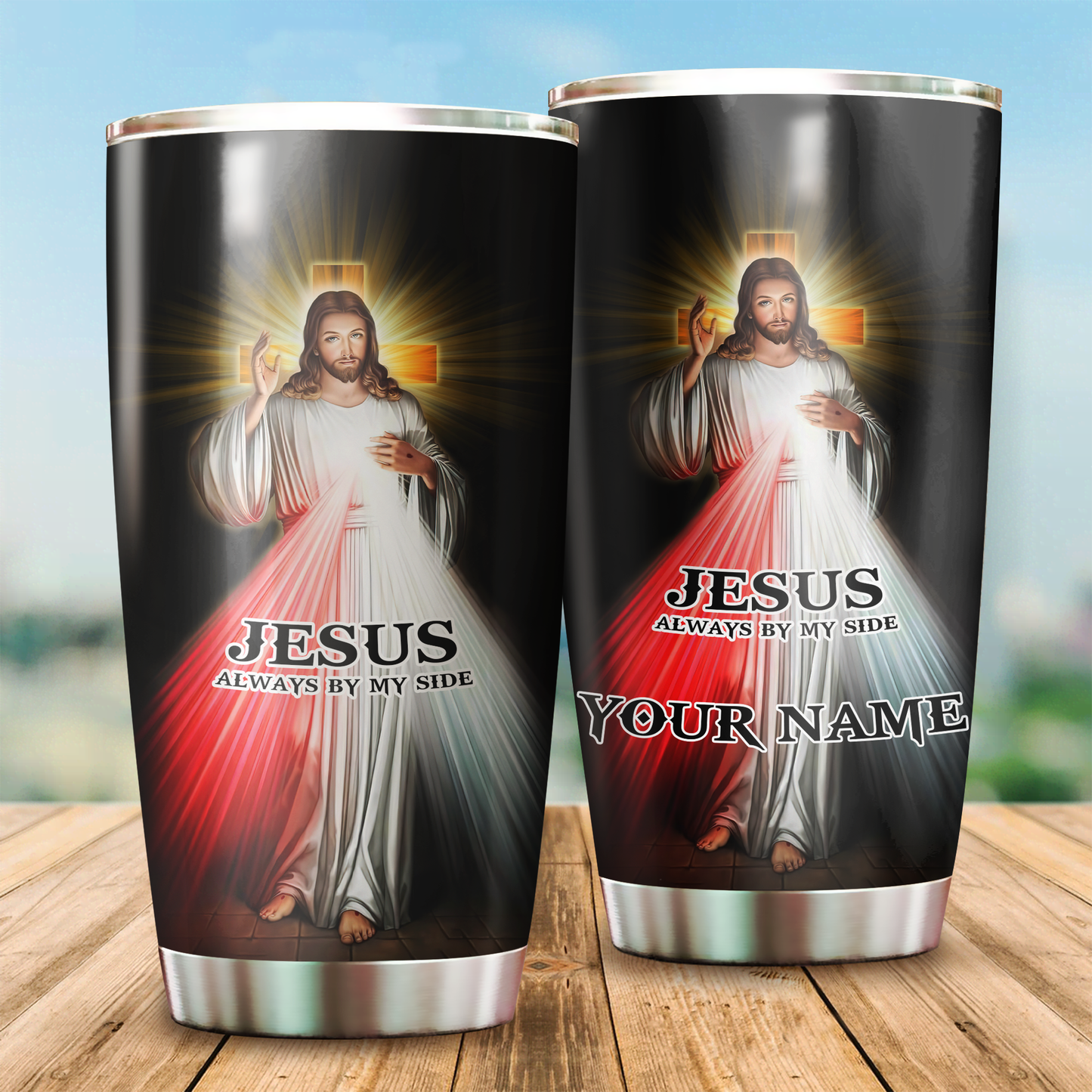 Premium Tumbler Personalized Easter Day Christian Jesus No26 ML