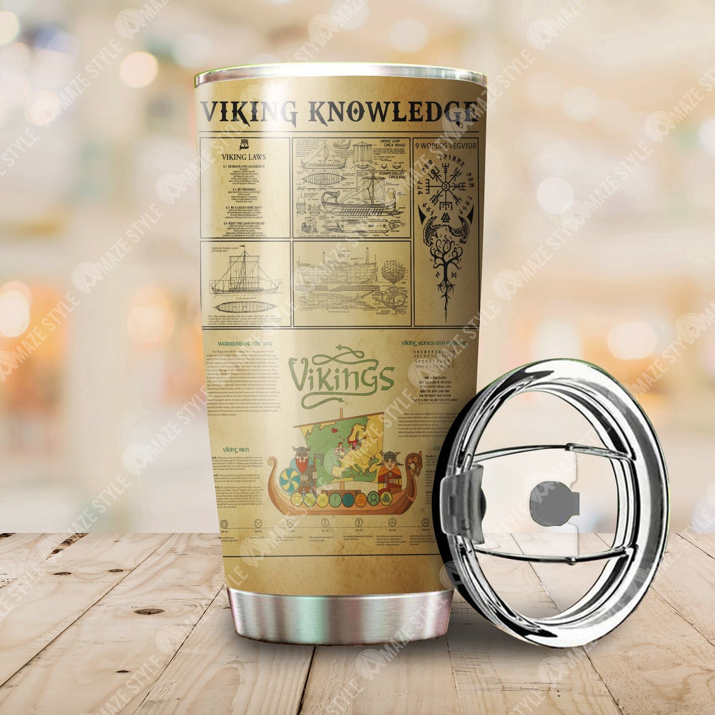 Vikings Knowledge Tumbler - Amaze Styleβ’-