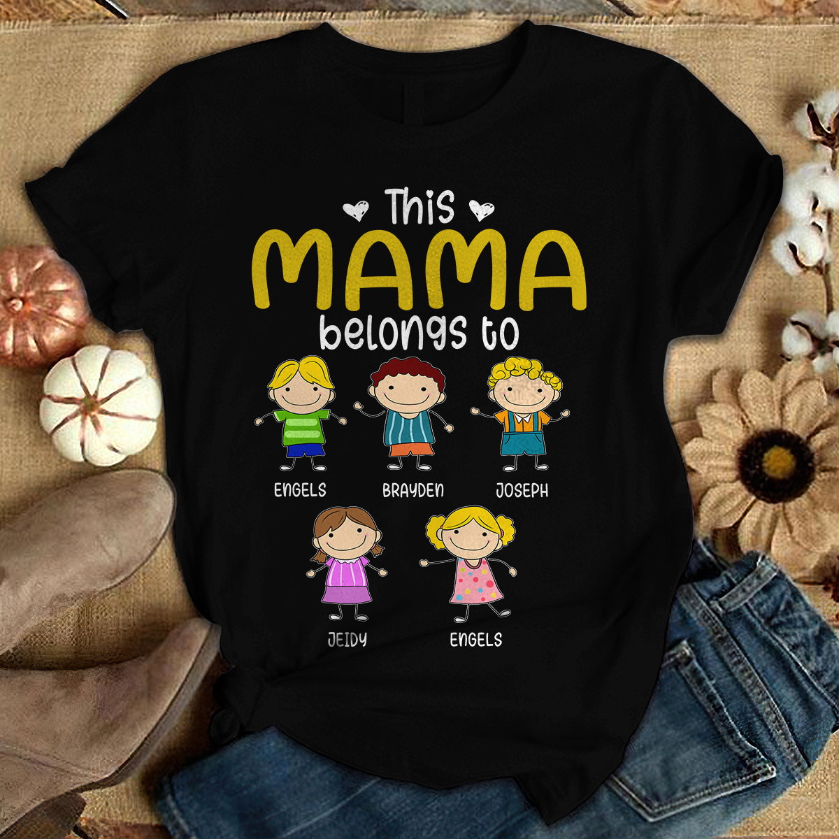 Personalized Grandpa Belongs To T-shirt - Amazing gift for Father's day