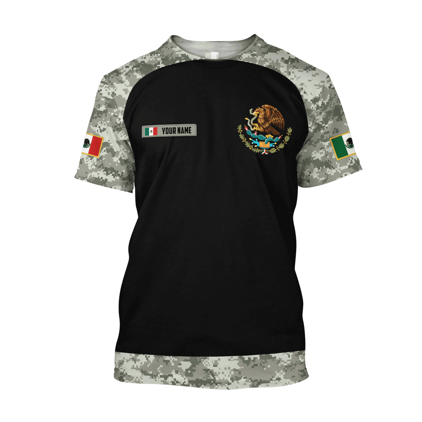 Mexico Combo T-shirt and Short Personalized name 3D All Over Printed no12