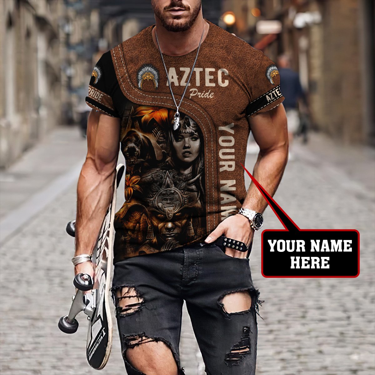 Personalized Aztec Pride 3D All Over Printed Unisex Shirts