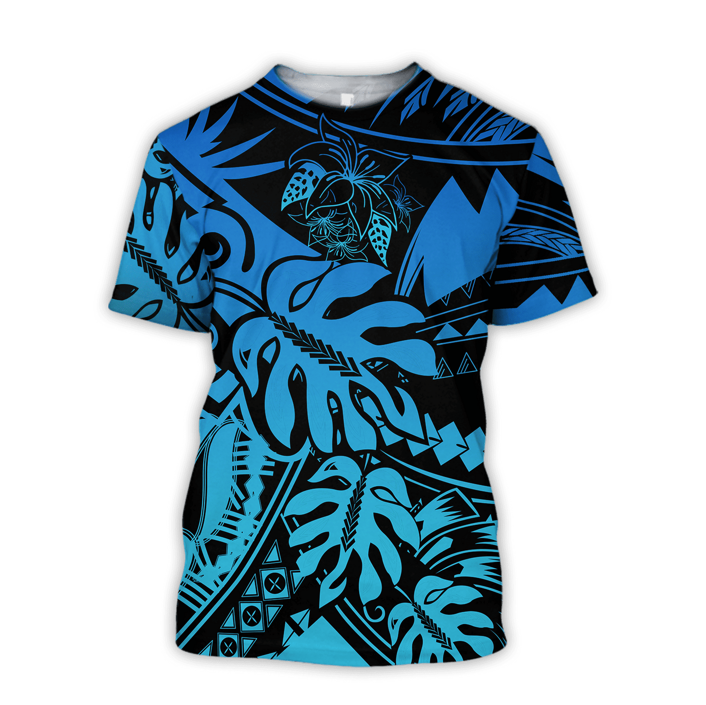 Polynesia No 17 Combo T Shirt Broad Short Tattoo And Frangipani
