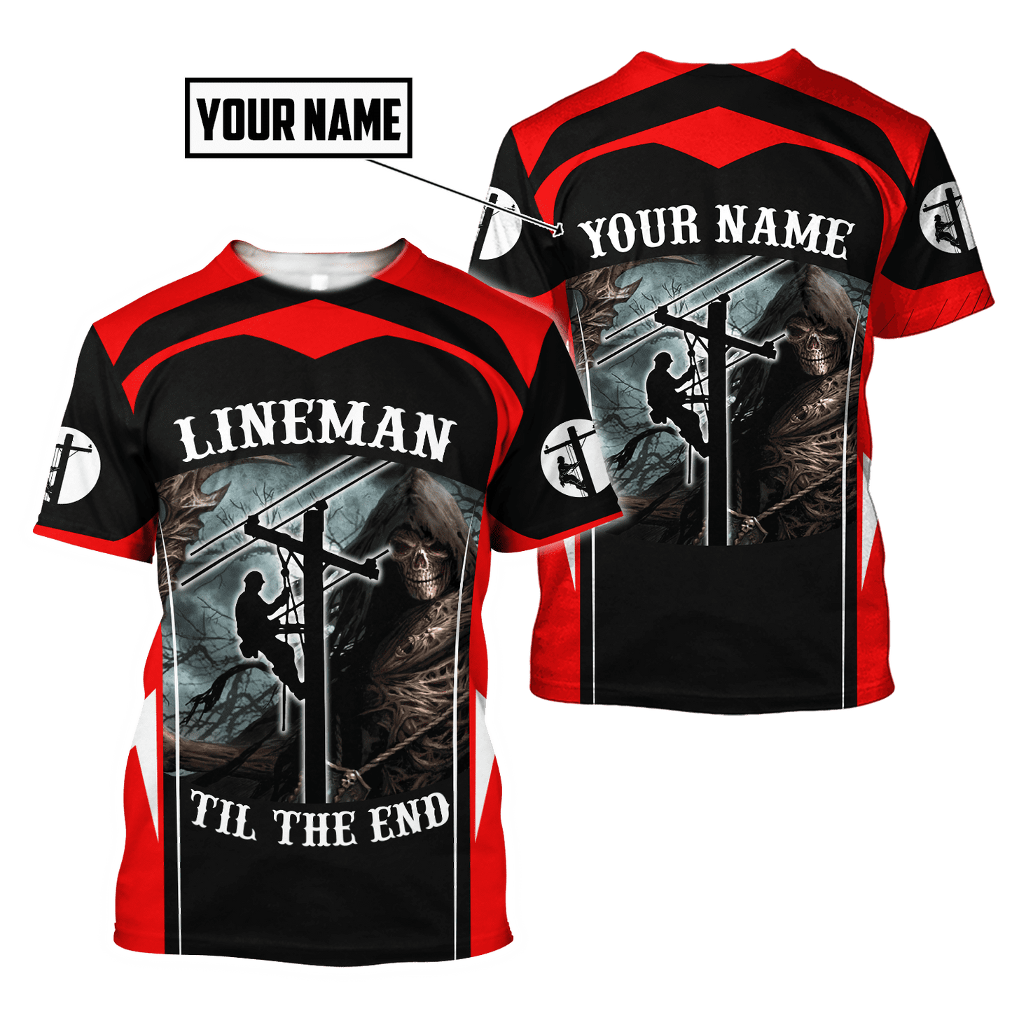 Customize Name Electrician 3D All Over Printed Unisex Shirts DA03052102