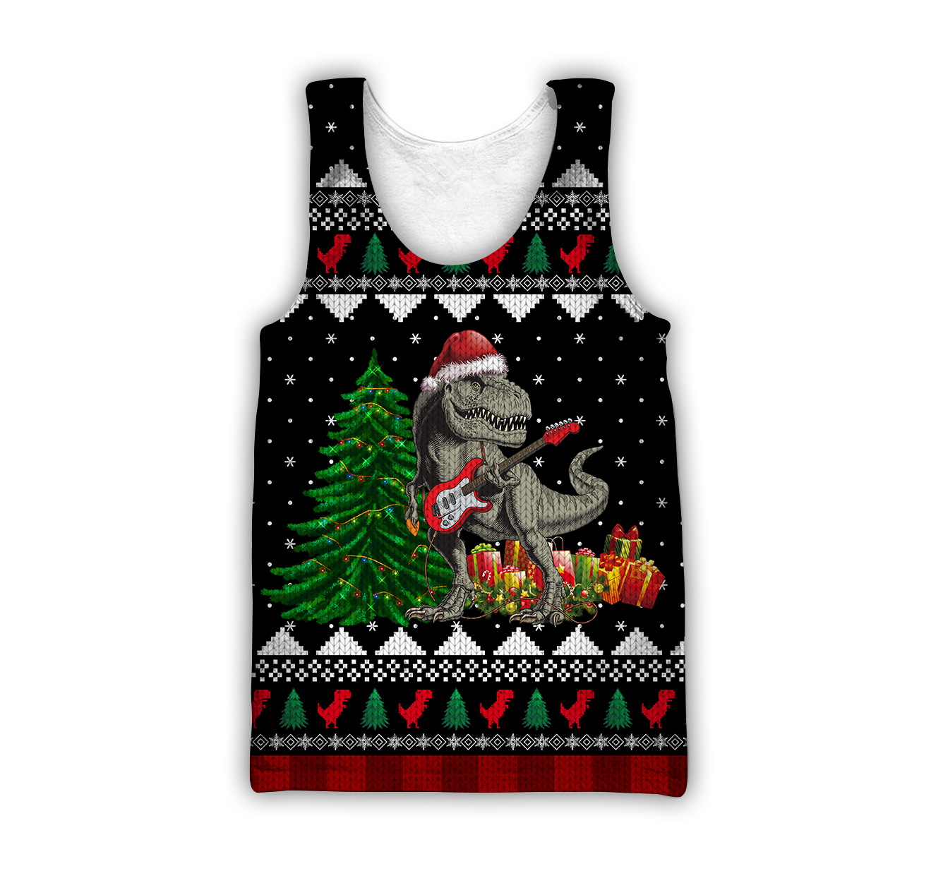 Dinosaur Christmas 3D all over printed shirts