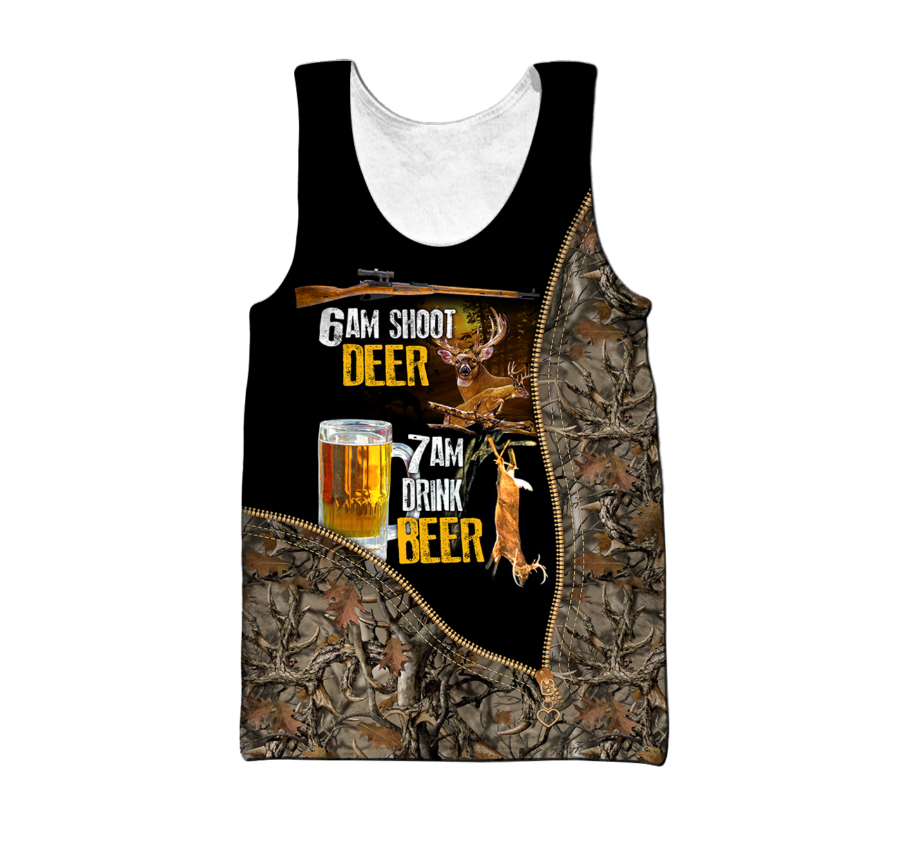 Premium Hunt Deer and Drink Beer Unisex Shirt