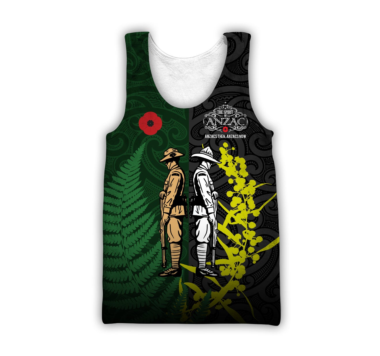Tmarc Tee The ode Anzac day Kiwi and Australia Soldier 3D print shirts