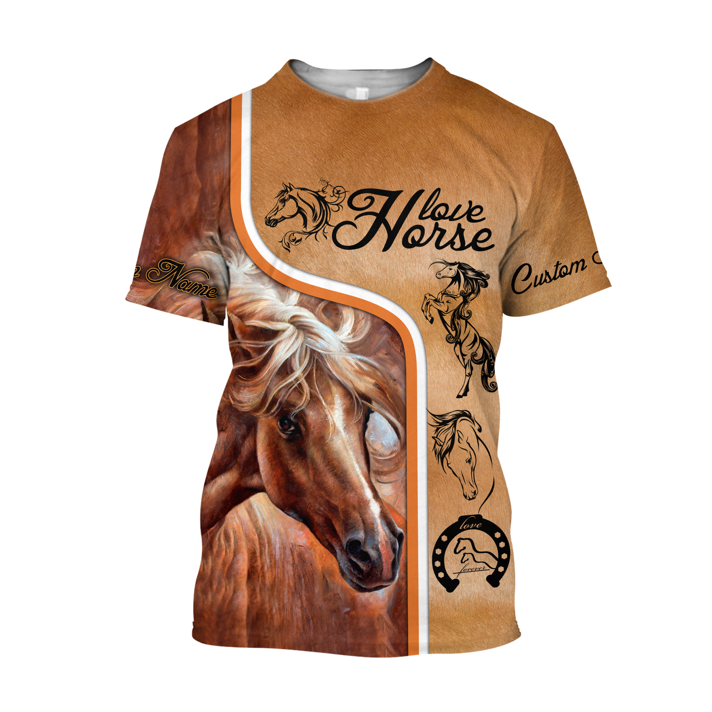 Personalized Love Horse 3D All Over Printed Unisex Shirts Pi112038