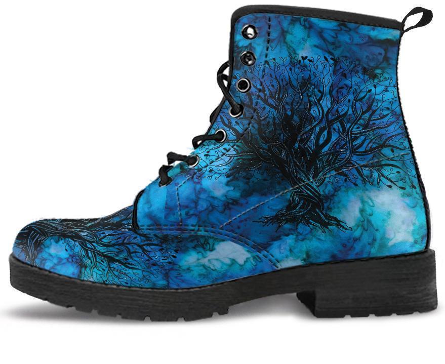 Celtic Tree Of Life Leather Boots For Men And Women TN